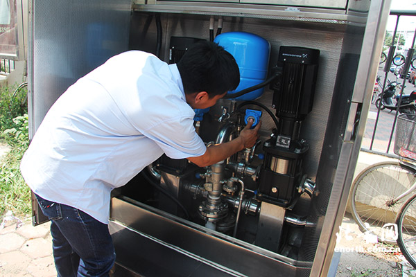 小区经过供水设备改造后压力稳定