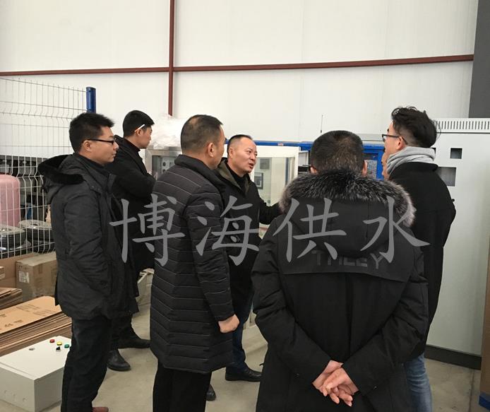 热烈欢迎开州自来水公司到我司考察